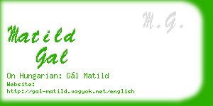 matild gal business card